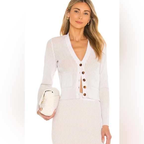 Anine Bing Sweaters - Anine Bing Layla cardigan in ivory